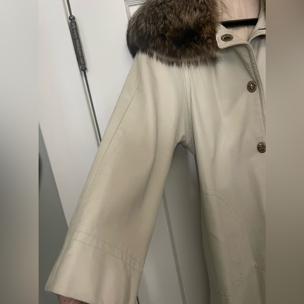 Vintage leather & real fur coat purchased originally in San Francisco in 80s.